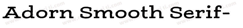 Adorn Smooth Serif字体转换